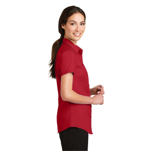 Port Authority Women's Short Sleeve SuperPro Twill Shirt.